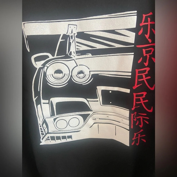 TECHBUDS APPAREL Men’s Large Black Crew Neck Sweatshirt NWT - Picture 9 of 9